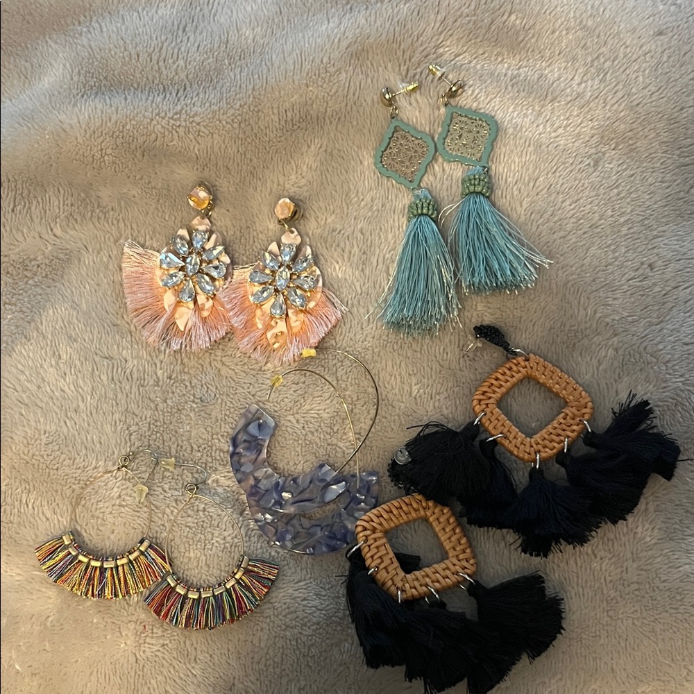 Multiple Statement  Earrings Set